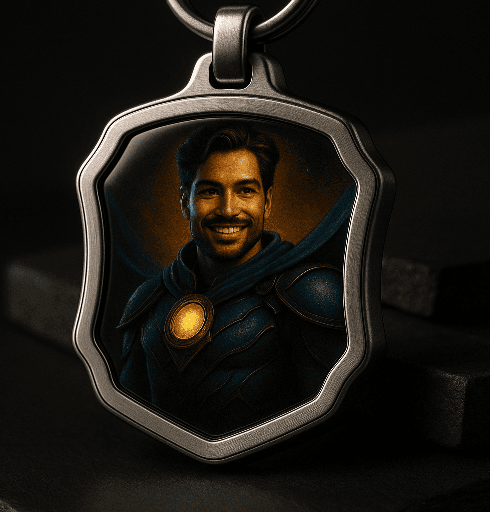 Chaveiro Personalizado - O Seu Próprio Super-Herói