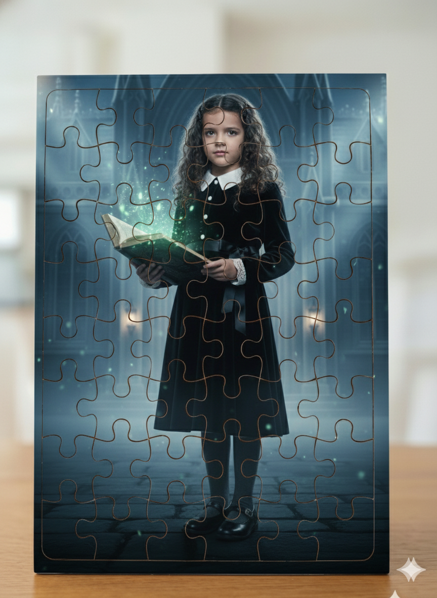 Quebra Cabeças Personalizado - Você como Wandinha