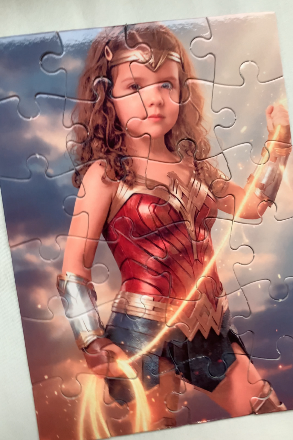 Quebra Cabeças Personalizado - Você como Mulher Maravilha