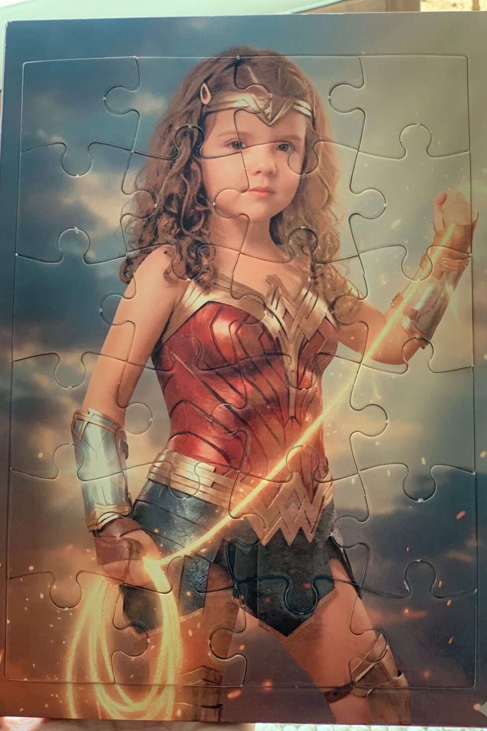 Quebra Cabeças Personalizado - Você como Mulher Maravilha