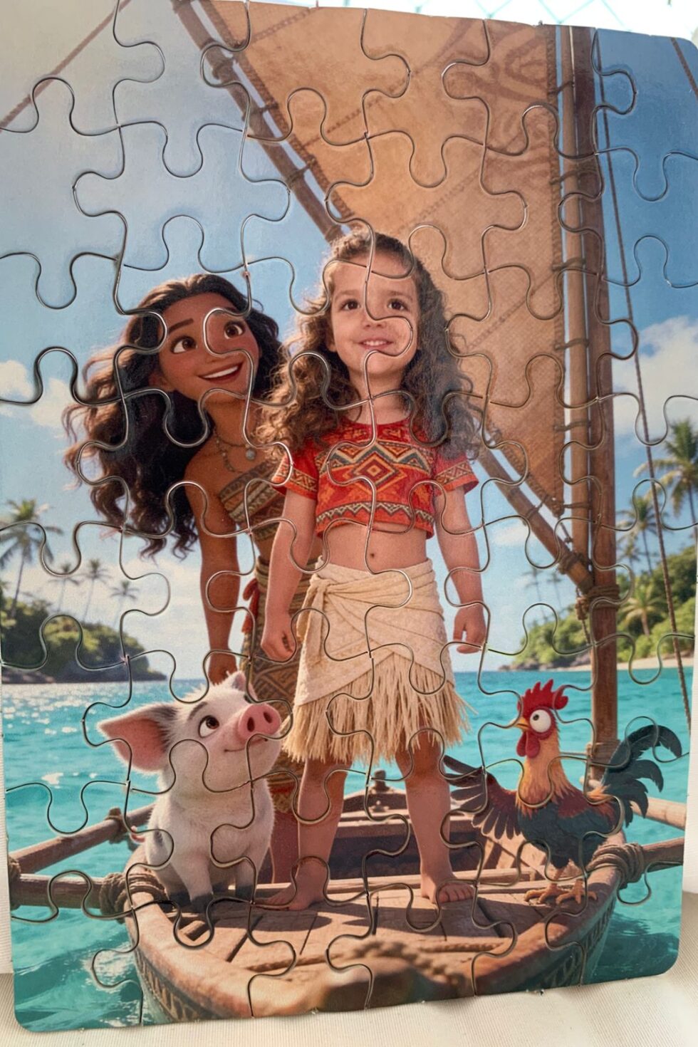 Quebra-Cabeça Personalizado - Você como Moana
