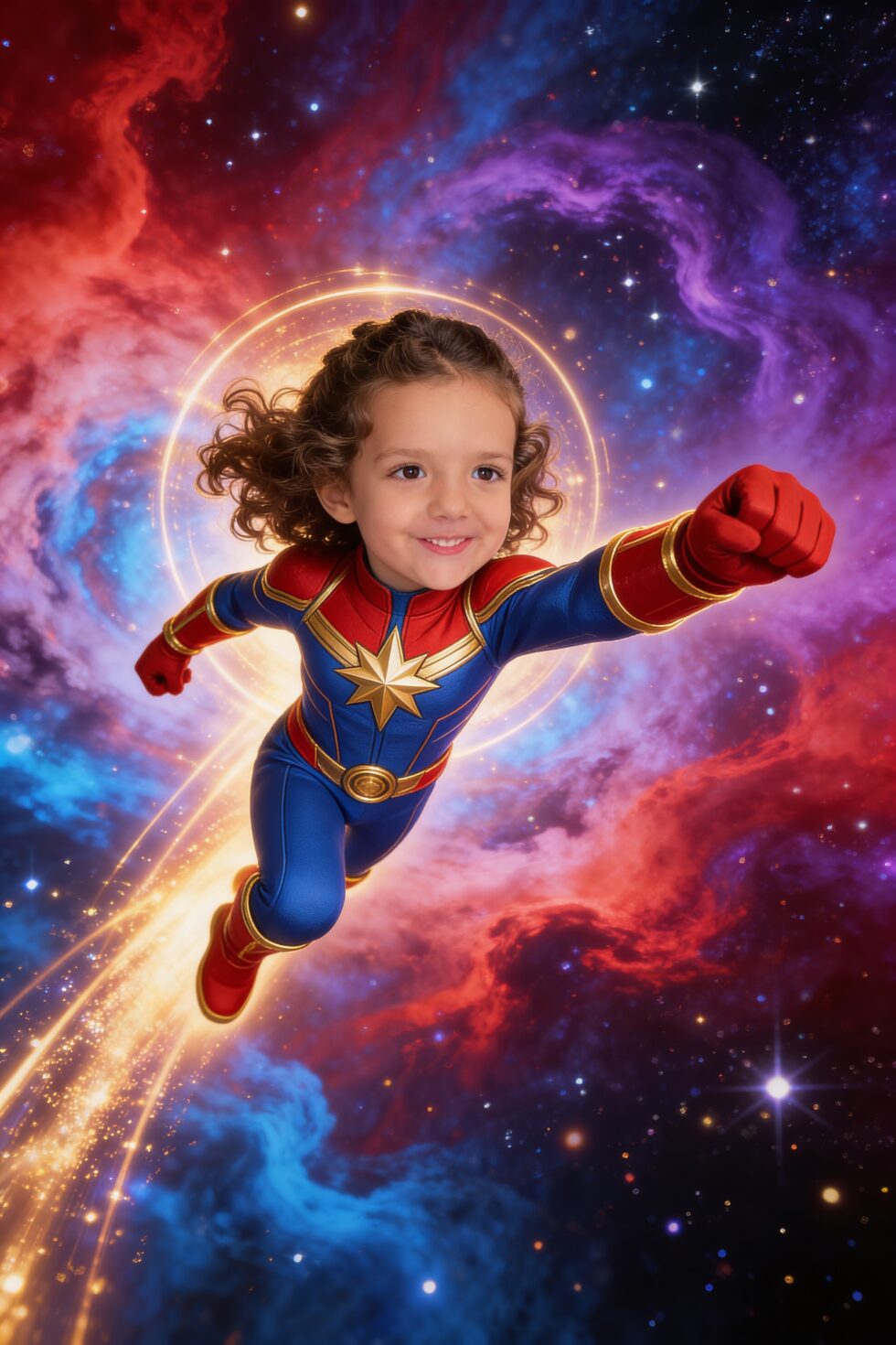 Quebra-Cabeça Personalizado - Você como Capitã Marvel