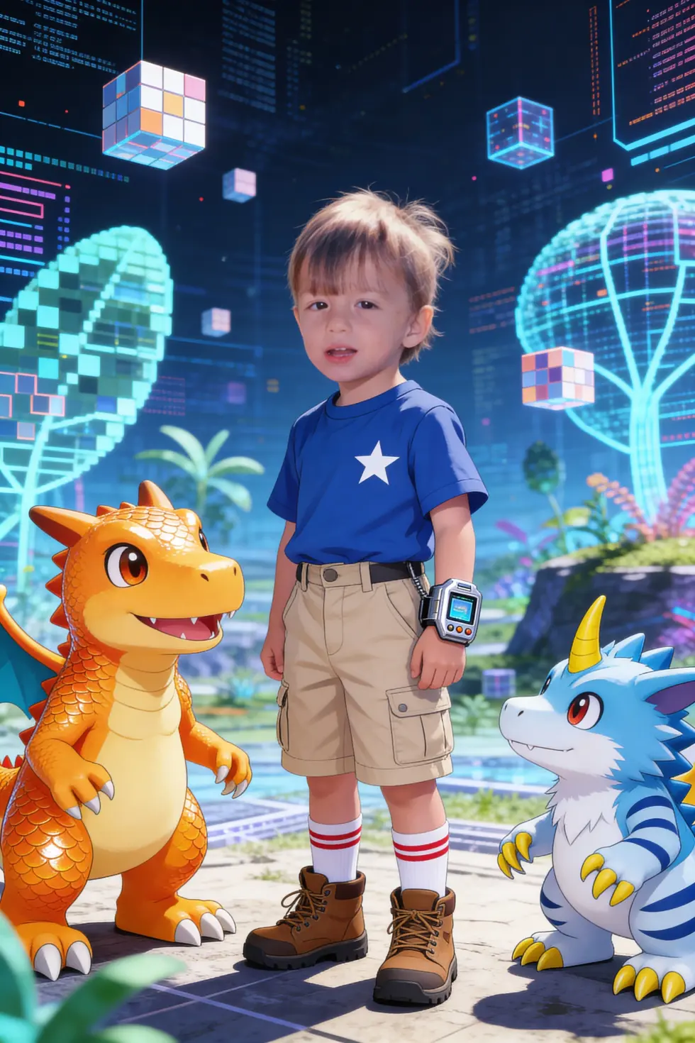 Quebra-Cabeça Personalizado - Você como Digimon