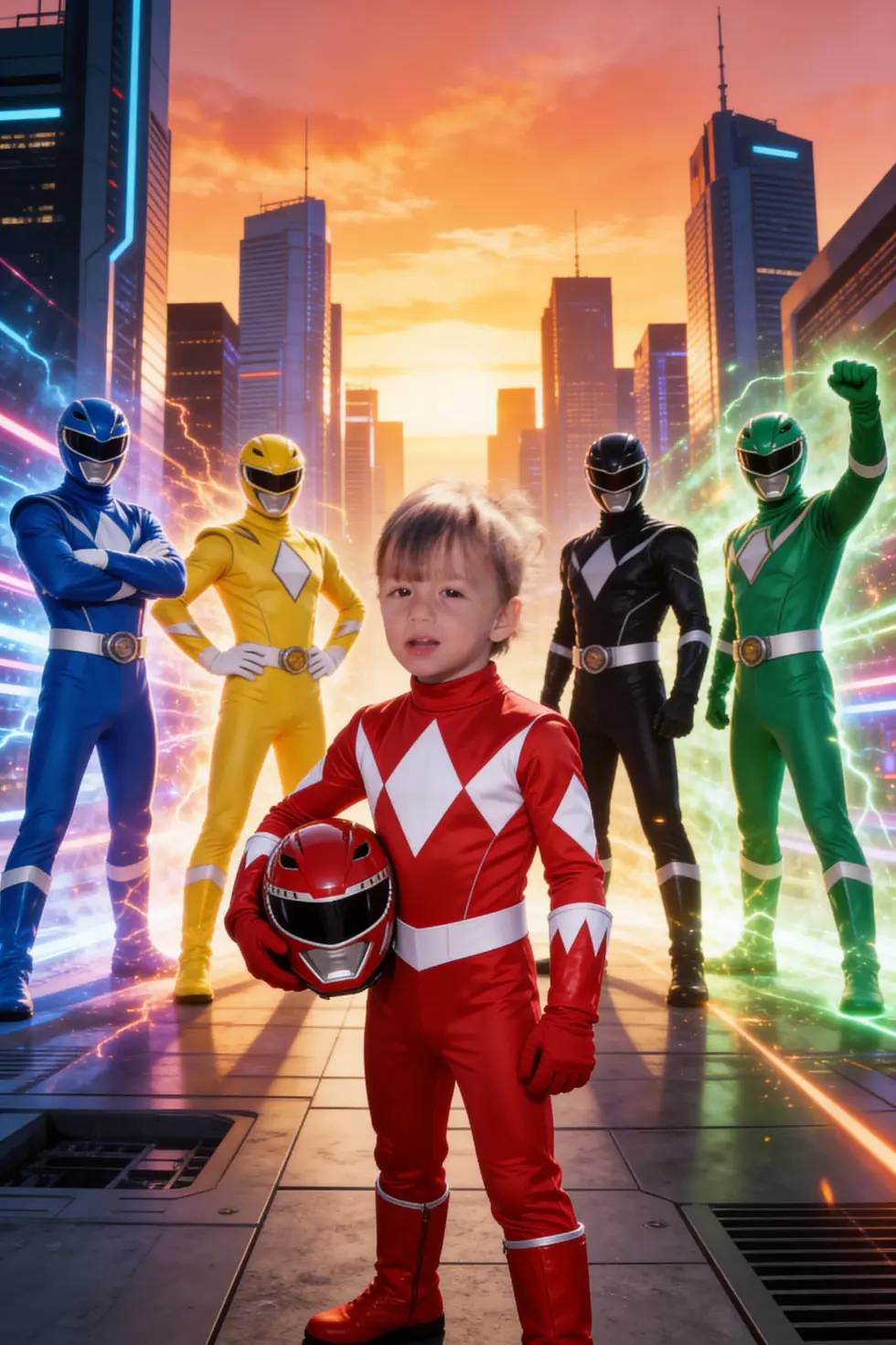 Quebra-Cabeça Personalizado - Você como Power Ranger