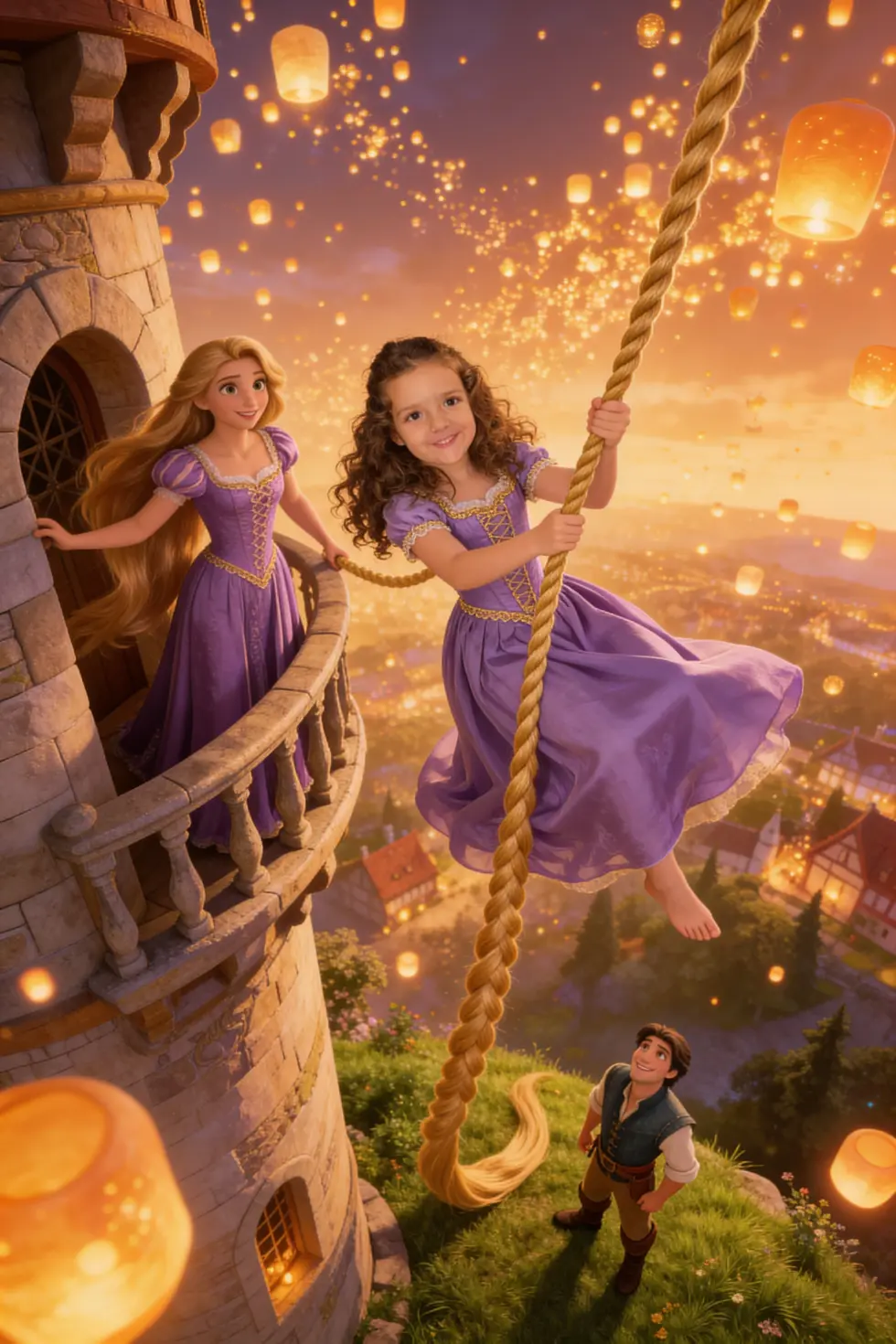 Quebra-Cabeça Personalizado - Você como Rapunzel