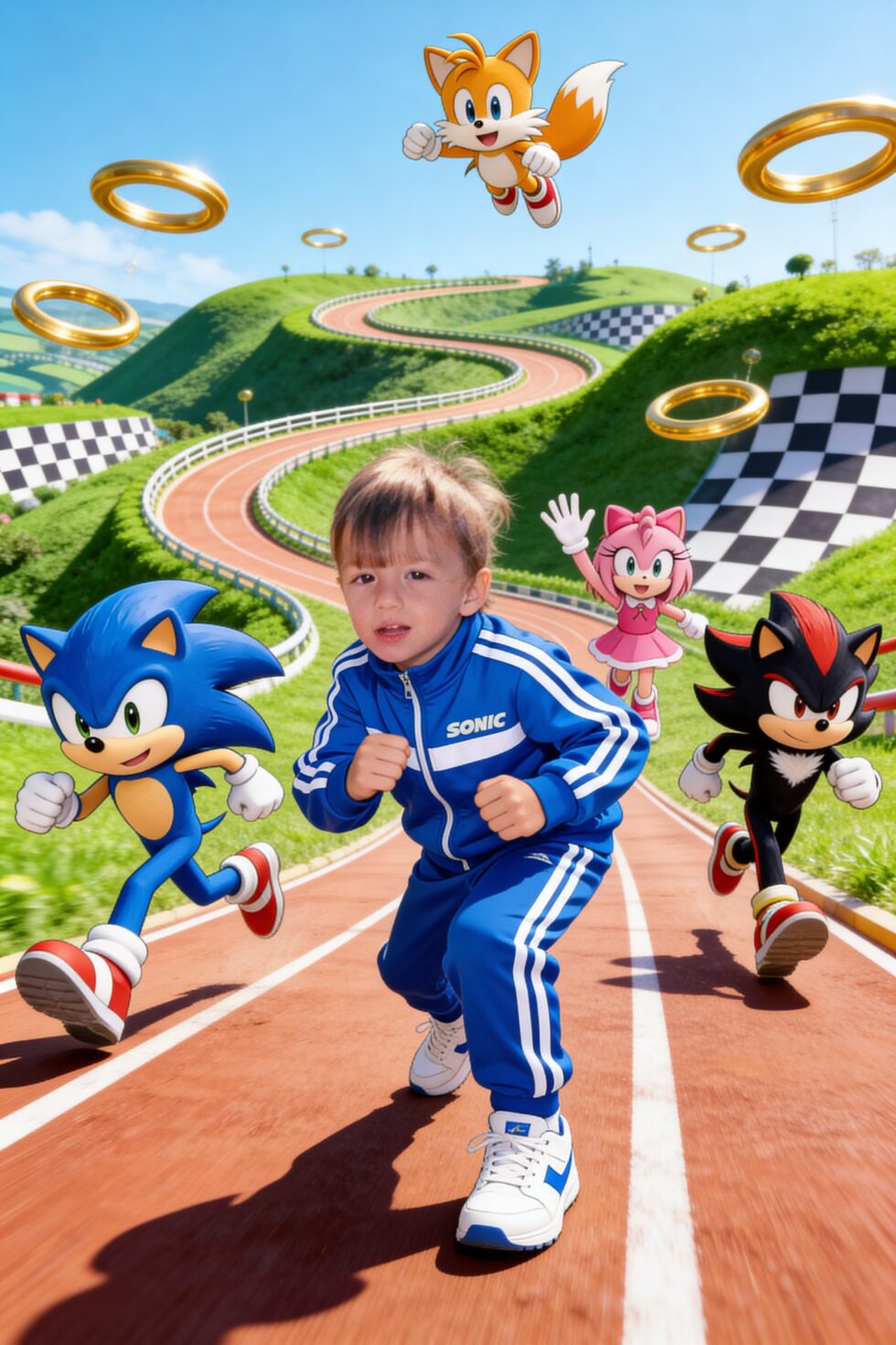 Alternative view of Quebra-Cabeça Personalizado - Você com o Sonic